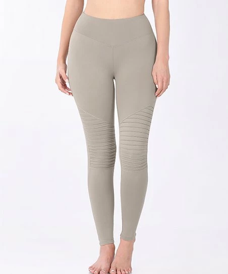 Flash Sale ๐ Zenana Ash Mocha Moto Microfiber High-Waist Leggings - Plus ๐