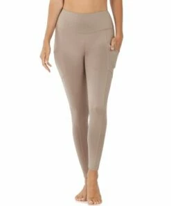 Coupon ✨ Zenana Ash Mocha Side-Pocket Microfiber Leggings - 👩 Women ✔️