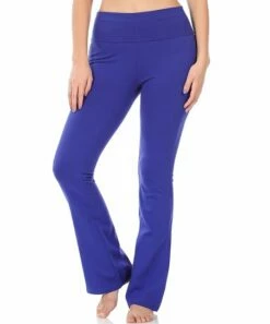 New 😍 Zenana Bright Blue High-Waist Yoga Pants - 👩 Women & Plus 👏