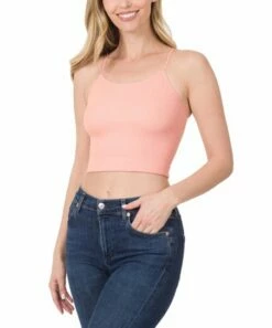 Brand new ✨ Zenana Dusty Pink Ribbed-Knit Bralette - 👩 Women 🔔