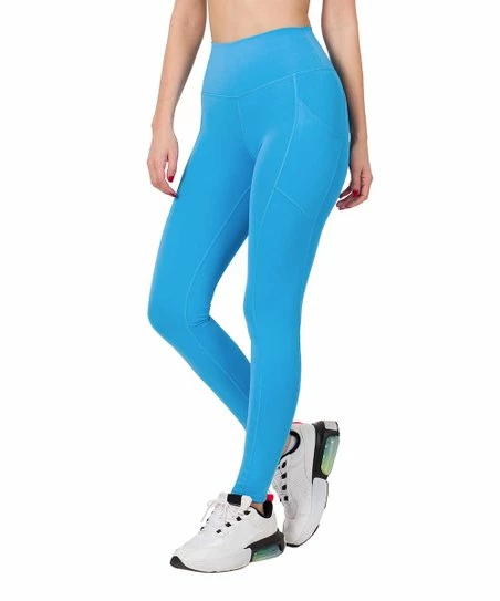 Hot Sale ๐ฅ Zenana Deep Sky Wide-Waistband Pocket Leggings - ๐ฉ Women ๐ฏ