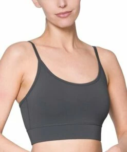 Best reviews of 🤩 Zenana Ash Gray Scoop Neck Sports Bra - Plus 🔥