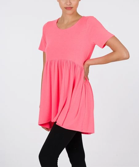 Hot Sale β¨ Zenana Desert Rose Empire-Waist Hi-Low Tunic - π© Women β€οΈ