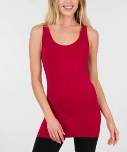 Best deal 🎉 Zenana Burgundy Scoop Neck Seamless Tank - 👩 Women & Plus 😍