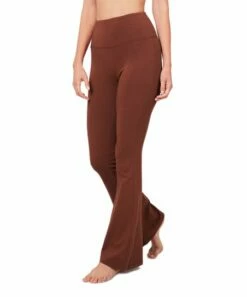 Buy 🔔 Zenana Dark Rust Gray Yoga Pants - 👩 Women 🌟