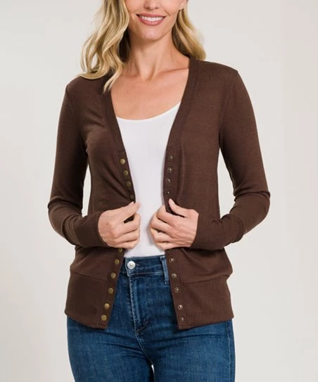 Cheapest ๐ Zenana Americano Snap-Button Cardigan - ๐ฉ Women & Plus ๐ฏ
